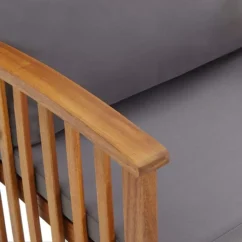 Banc De Jardin Avec Coussins 119 Cm Bois Solide D'acacia 3 -Chair Soldes Boutique banc de jardin avec coussins 119 cm bois solide d acacia 3666722300476 1010422