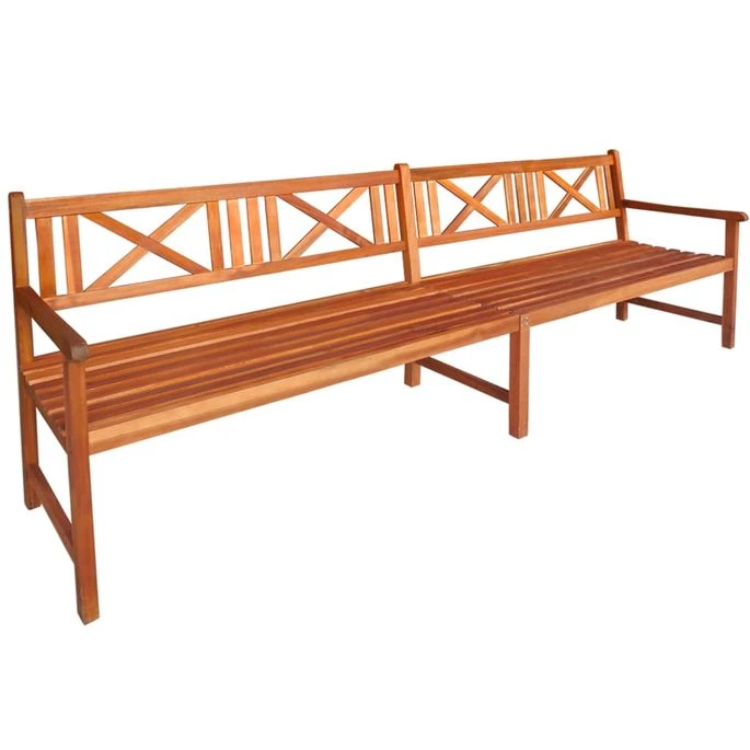 Banc De Jardin Avec Coussins 240 Cm Bois Solide D'acacia 4 2 Banc De Jardin Avec Coussins 240 Cm Bois Solide D'acacia 4 – Image 2