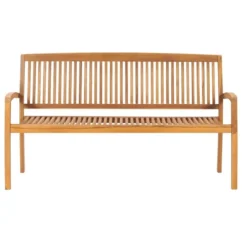 Banc De Jardin Empilable Et Coussin 159 Cm Bois De Teck Massif 27 -Chair Soldes Boutique banc de jardin empilable et coussin 159 cm bois de teck massif 3666722422680 833452
