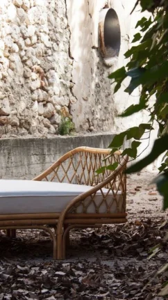 Banc De Jardin Rotin Clair Et Coussin Tissu Blanc Sisal -Chair Soldes Boutique banc de jardin rotin clair et coussin tissu blanc sisal 8430026979486 324404