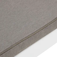 Banc De Salon De Jardin Avec Coussin Plastique Blanc -Chair Soldes Boutique banc de salon de jardin avec coussin plastique blanc 3666722351577 947401