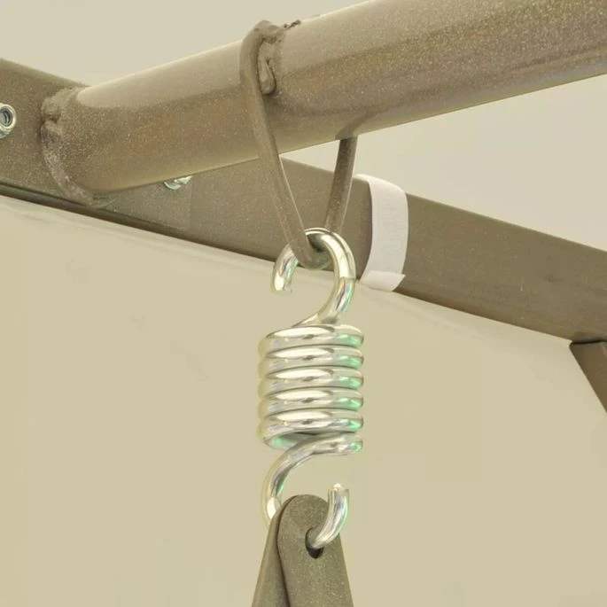 Belvédère Convertible En Balancelle Blanc Crème 3 Belvédère Convertible En Balancelle Blanc Crème – Image 3