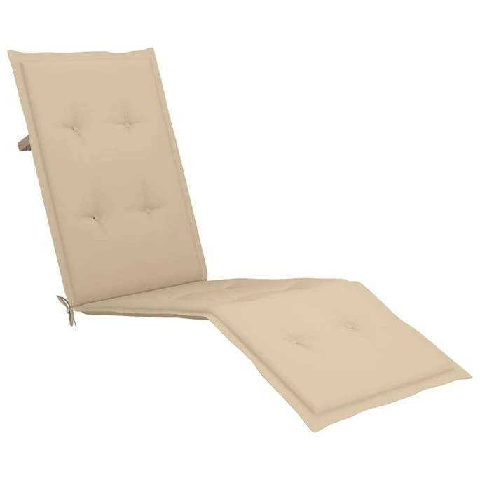 Chaise De Terrasse Avec Repose-pied Et Coussin Acacia Solide 2 6 Chaise De Terrasse Avec Repose-pied Et Coussin Acacia Solide 2 – Image 6