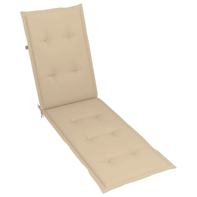 Chaise De Terrasse Avec Repose-pied Et Coussin Acacia Solide 2 7 Chaise De Terrasse Avec Repose-pied Et Coussin Acacia Solide 2 – Image 7