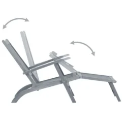 Chaise De Terrasse Avec Repose-pied Et Coussin Acacia Solide 20 -Chair Soldes Boutique chaise de terrasse avec repose pied et coussin acacia solide 8720286279595 840420