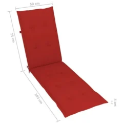 Chaise De Terrasse Avec Repose-pied Et Coussin Acacia Solide 20 -Chair Soldes Boutique chaise de terrasse avec repose pied et coussin acacia solide 8720286279595 840428