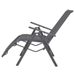 Chaise Inclinable De Terrasse Aluminium Et Textilène Noir -Chair Soldes Boutique chaise inclinable de terrasse aluminium et textilene noir 3666722329880 974805