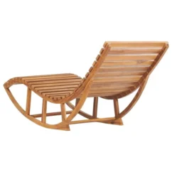 Chaise Longue à Bascule Avec Coussin Bois De Teck Solide 15 -Chair Soldes Boutique chaise longue a bascule avec coussin bois de teck solide 3666722422642 833510