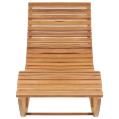 Chaise Longue à Bascule Avec Coussin Bois De Teck Solide 7 -Chair Soldes Boutique chaise longue a bascule avec coussin bois de teck solide 3666722931465 833640