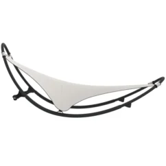 Chaise Longue à Bascule Avec Roues Acier Et Textilène Crème -Chair Soldes Boutique chaise longue a bascule avec roues acier et textilene creme 3666722750813 1414513