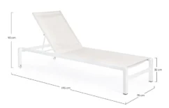 Chaise Longue Aluminium Blanc Avec Roulettes Koni -Chair Soldes Boutique chaise longue aluminium blanc avec roulettes koni 3666722592499 1387286