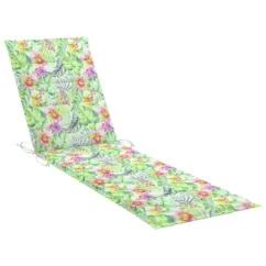 Chaise Longue Avec Coussin à Motif De Feuilles Teck Solide 21 Chaise Longue Avec Coussin à Motif De Feuilles Teck Solide -Chair Soldes Boutique chaise longue avec coussin a motif de feuilles teck solide 3666722455824 770673