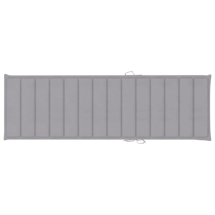 Chaise Longue Avec Coussin Gris Bois De Pin Imprégné 3 6 Chaise Longue Avec Coussin Gris Bois De Pin Imprégné 3 – Image 6