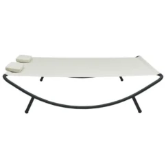 Chaise Longue D'extérieur Tissu Crème -Chair Soldes Boutique chaise longue d exterieur tissu creme 3666722528238 554140