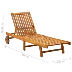 Chaise Longue De Jardin Avec Coussin Bois D'acacia Solide 36 -Chair Soldes Boutique chaise longue de jardin avec coussin bois d acacia solide 3666722617635 816528