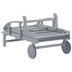 Chaise Longue De Jardin Avec Coussin Bois D'acacia Solide 58 -Chair Soldes Boutique chaise longue de jardin avec coussin bois d acacia solide 3666722870757 816445