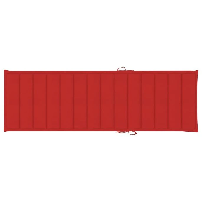 Chaise Longue Double Et Coussins Rouge Bois De Pin Imprégné 3 6 Chaise Longue Double Et Coussins Rouge Bois De Pin Imprégné 3 – Image 6