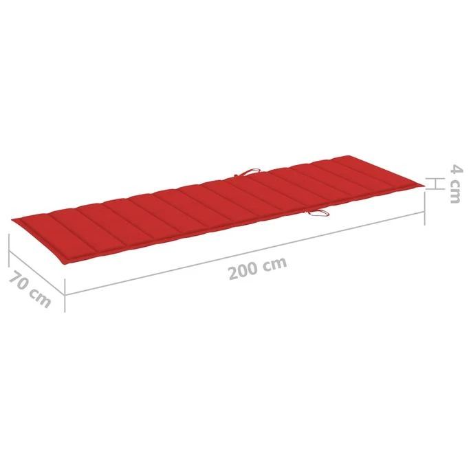 Chaise Longue Double Et Coussins Rouge Bois De Pin Imprégné 3 8 Chaise Longue Double Et Coussins Rouge Bois De Pin Imprégné 3 – Image 8