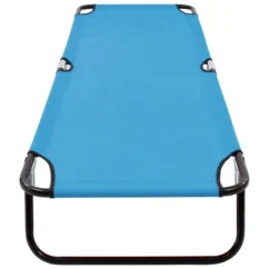 Chaise Longue Pliable Acier Bleu Turquoise -Chair Soldes Boutique chaise longue pliable acier bleu turquoise 3666722363891 936205
