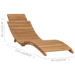 Chaise Longue Pliable Avec Table Bois De Teck Solide -Chair Soldes Boutique chaise longue pliable avec table bois de teck solide 3666722362924 937040