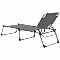 Chaise Longue Pliable Extra Haute Pour Seniors Gris Aluminium 12 Chaise Longue Pliable Extra Haute Pour Seniors Gris Aluminium -Chair Soldes Boutique chaise longue pliable extra haute pour seniors gris aluminium 3666722931601 554213