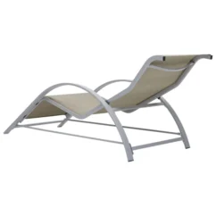 Chaise Longue Textilène Et Aluminium Crème 2 -Chair Soldes Boutique chaise longue textilene et aluminium creme 3666722363242 936771