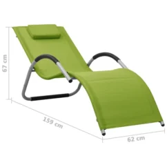 Chaise Longue Textilène Vert Et Gris 13 Chaise Longue Textilène Vert Et Gris -Chair Soldes Boutique chaise longue textilene vert et gris 3666722363334 936668