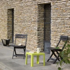 Chaise Miami Pliante - Anthracite -Chair Soldes Boutique chaise miami pliante anthracite 3100038075869 659059