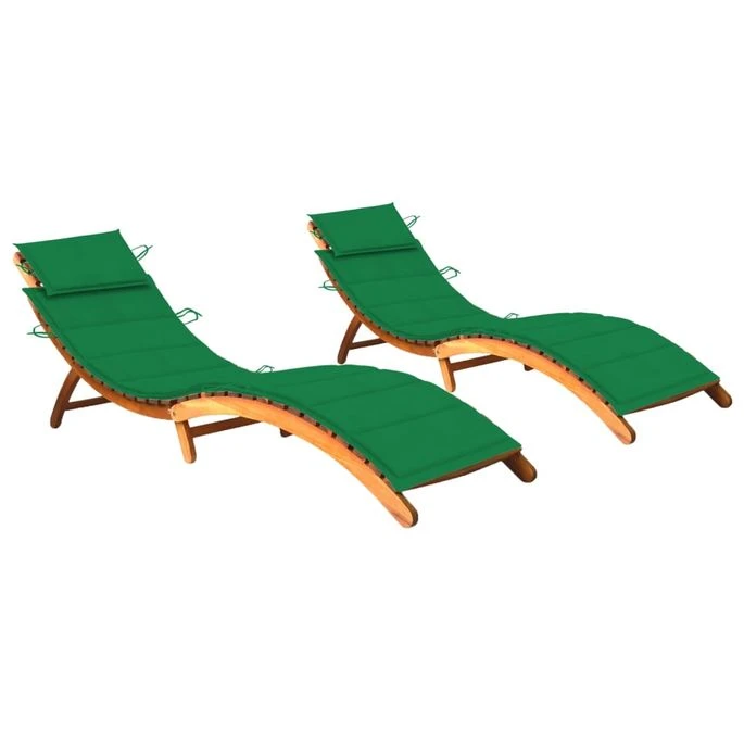 Chaises Longues 2 Pcs Avec Coussins Bois D'acacia Solide 15 1 Chaises Longues 2 Pcs Avec Coussins Bois D'acacia Solide 15
