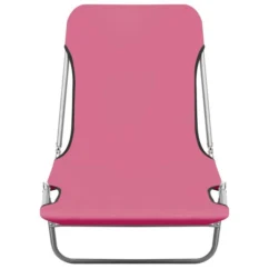 Chaises Longues Pliables 2 Pcs Acier Et Tissu Rose -Chair Soldes Boutique chaises longues pliables 2 pcs acier et tissu rose 3666722363921 936178