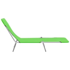 Chaises Longues Pliables 2 Pcs Acier Et Tissu Vert -Chair Soldes Boutique chaises longues pliables 2 pcs acier et tissu vert 3666722363945 936163