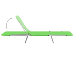 Chaises Longues Pliables 2 Pcs Acier Et Tissu Vert -Chair Soldes Boutique chaises longues pliables 2 pcs acier et tissu vert 3666722363945 936164