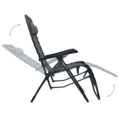 Chaises Pliables De Terrasse 2 Pcs Gris Textilène -Chair Soldes Boutique chaises pliables de terrasse 2 pcs gris textilene 3666722356558 942184
