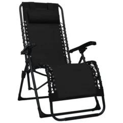 Meilleures ventes -Chair Soldes Boutique chaises pliables de terrasse 2 pcs noir textilene 3666722356541 942188