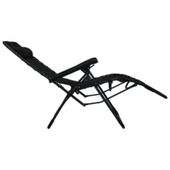 Chaises Pliables De Terrasse 2 Pcs Noir Textilène -Chair Soldes Boutique chaises pliables de terrasse 2 pcs noir textilene 3666722356541 942192