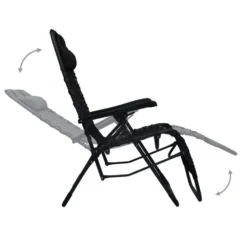 Chaises Pliables De Terrasse 2 Pcs Noir Textilène -Chair Soldes Boutique chaises pliables de terrasse 2 pcs noir textilene 3666722356541 942193