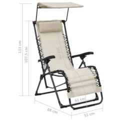 Chaises Pliables De Terrasse 2 Pcs Textilène Crème -Chair Soldes Boutique chaises pliables de terrasse 2 pcs textilene creme 3666722219235 1142225