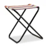 EREDU Tabouret Pliant Camping Maxi 521/L - Polycoton - Noir Et Multicolore
