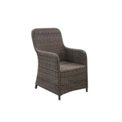 Fauteuil De Jardin En Acier Et Résine Tressée - Assise Et Dossier Avec Coussins - 64 X 65 X H.90 Cm - Couleur Rotin Et Coussins Ecr -Chair Soldes Boutique fauteuil de jardin en acier et resine tressee assise et dossier avec coussins 64 x 65 x h 90 cm couleur rotin et coussins ecr 3612408314435 728779