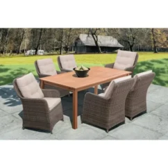 Fauteuil De Jardin En Acier Et Résine Tressée - Assise Et Dossier Avec Coussins - 64 X 65 X H.90 Cm - Couleur Rotin Et Coussins Ecr -Chair Soldes Boutique fauteuil de jardin en acier et resine tressee assise et dossier avec coussins 64 x 65 x h 90 cm couleur rotin et coussins ecr 3612408314435 728780