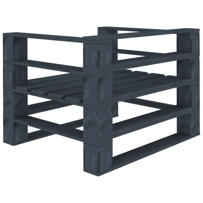 Fauteuil Palette De Jardin Bois Gris 3 Fauteuil Palette De Jardin Bois Gris – Image 3