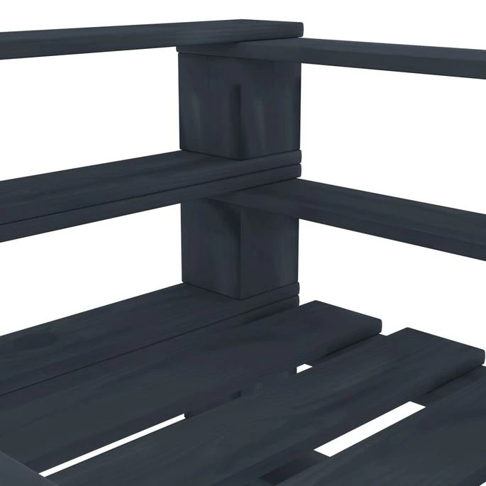 Fauteuil Palette De Jardin Bois Gris 4 Fauteuil Palette De Jardin Bois Gris – Image 4