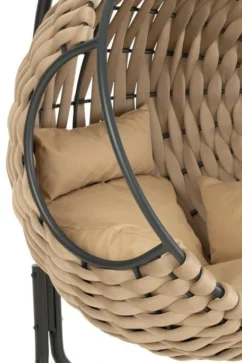 Fauteuil Suspendu Avec Coussin Métal Beige Pona -Chair Soldes Boutique fauteuil suspendu avec coussin metal beige pona 5400924216306 1336049