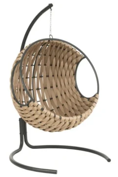 Fauteuil Suspendu Avec Coussin Métal Beige Pona -Chair Soldes Boutique fauteuil suspendu avec coussin metal beige pona 5400924216306 1336050