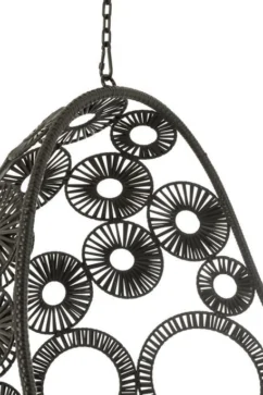 Fauteuil Suspendu Avec Coussins Métal Et Roseau Noir Bula -Chair Soldes Boutique fauteuil suspendu avec coussins metal et roseau noir bula 5400924207267 1336066