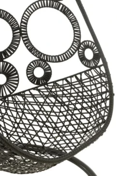 Fauteuil Suspendu Avec Coussins Métal Et Roseau Noir Bula -Chair Soldes Boutique fauteuil suspendu avec coussins metal et roseau noir bula 5400924207267 1336067