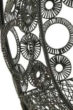 Fauteuil Suspendu Avec Coussins Métal Et Roseau Noir Bula -Chair Soldes Boutique fauteuil suspendu avec coussins metal et roseau noir bula 5400924207267 1336068