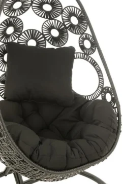 Fauteuil Suspendu Avec Coussins Métal Et Roseau Noir Bula -Chair Soldes Boutique fauteuil suspendu avec coussins metal et roseau noir bula 5400924207267 1336069