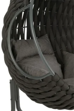 Fauteuil Suspendu Avec Coussins Métal Noir Vega -Chair Soldes Boutique fauteuil suspendu avec coussins metal noir vega 5400924216313 1336040