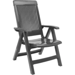 GROSFILLEX Fauteuil Dossier Réglable Fidji 3 - Anthracite